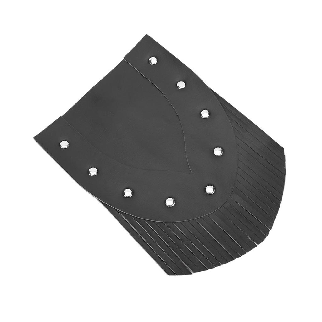 Motorcycle Front Fender Mud Flap With Tassel Motorcycle Modification Accessories(Black)