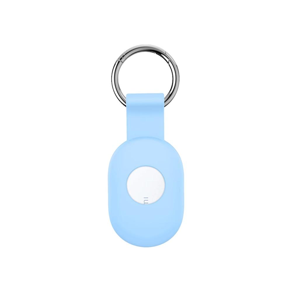 Silicone Protective Case Full Coverage Anti-Scratch Tracker Cover with Keyring Anti-lost Locator Holder Shell for Xiaomi Tag