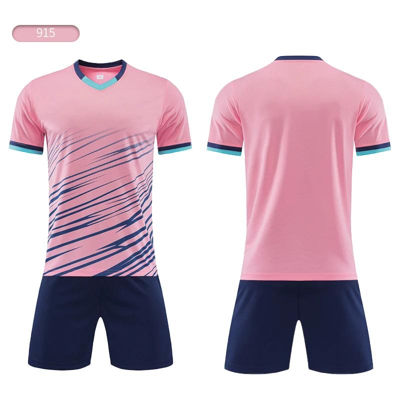 Kid Football Jerseys Custom Children Soccer Uniform Shirts Futsal Sportswear Club Team Football Uniform Men Sports Suit JLS915