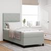 VidaXL Bed Frame with Mattress Light Grey 100x200 Cm Velvet 3339878