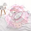 My Melody Looking In The Mirror Automatic Opening and Closing Cartoon Umbrella, Lightweight 3-Fold, With Cute Cartoon Characters, Suitable for Home, O