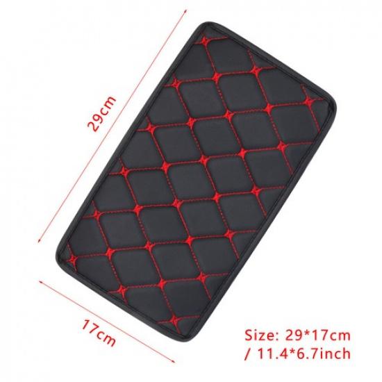 Car Accessories Auto Armrest Pad Cover Cushion Center Console Box PU Leather Mat