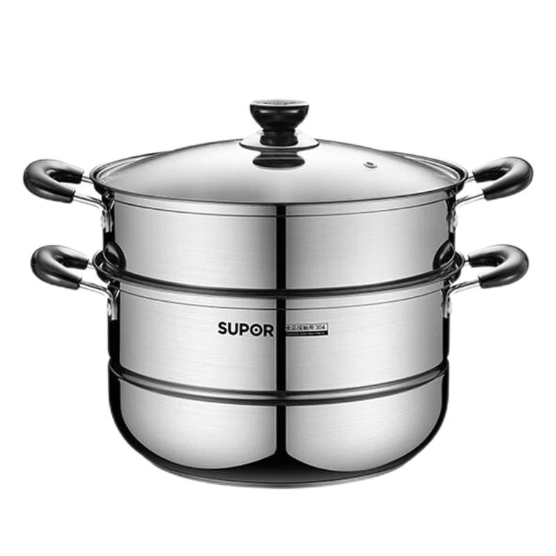 

Supor 28cm 304 Stainless Steel Double Layer Universal Steamer Pot