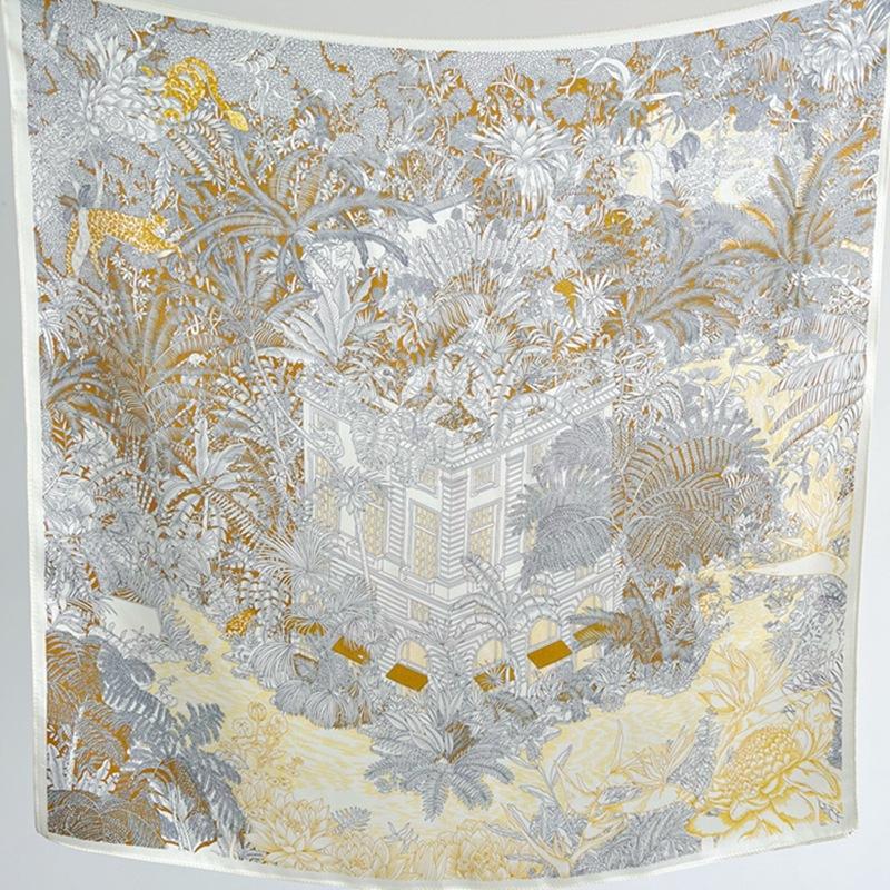 Hangzhou 100% eșarfă de mătase naturală reală pentru femei, bandană, eșarfe pătrate, eșarfe, eșarfă Mulberry, modă de lux de înaltă calitate, hijab