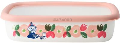 Fuji Emaille Moomin Blumengarten Flacher quadratischer Behälter M MTH-M