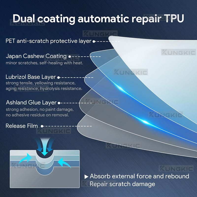 Dla PEUGEOT 3008 2024 2025 Samochodowe Reflektory Lusterka Wsteczne Słupki B C Folia Ochronna Przeciwzarysowaniom Przezroczysta Dymiona Naklejka TPU PPF