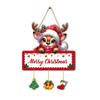 Decorative Elk Wooden Sign Christmas Winter Hanging Sign, Snowman Plaque, Festive Party Supplies Door for Holiday Home Decor Wall