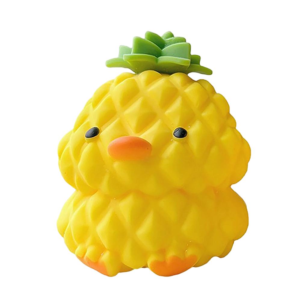 Squishy Pineapple Duck Stress Relief Toy Soft Slow Rising Squeeze Sensory Fidget Toy for Kids and Adults Anti Anxiety and Focus Aid