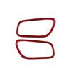 2Pcs Red Carbon Fiber Air Vent Outlet Cover Trim For Porsche Macan 2014-2019