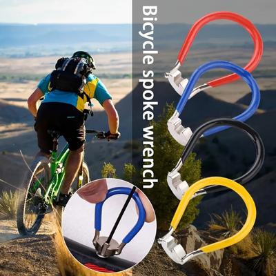 1pcs Outdoor Mini Bicycle Spoke Wrench For Cycling, Multifunctional Maintenance Repair Tool, Wheel Rim Tightener