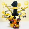 32" Black Car-Themed Number Balloon Set for Events