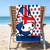 Proof Beach Towel with a Sanrio My Melody2 Pattern - Soft,absorbent,quick-drying,machine Washable - Perfect for Swimming,camping,bathing