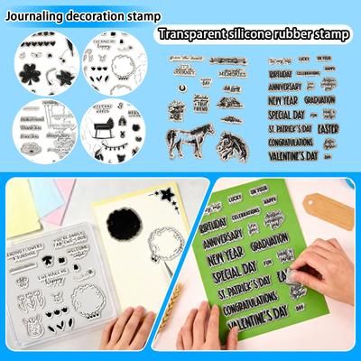 Stamps And Dies Set For Card Making Clear Stamps With Cutting Dies For Scrapbooking, DIY Crafts, Journaling, Greeting Cards