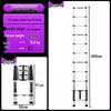 Aluminum Alloy Telescopic Folding Extension Ladder, Multifunctional A-Frame Design, Portable & Thickened for Engineering Use, Free Shipping