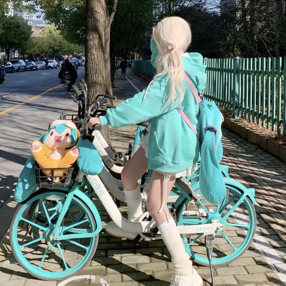 Harajuku Kawaii Y2k Style Hoodies Women Japanese Style Sweet Cat Ear Zip Up Oversized Sweatshirts Hooded Jacket