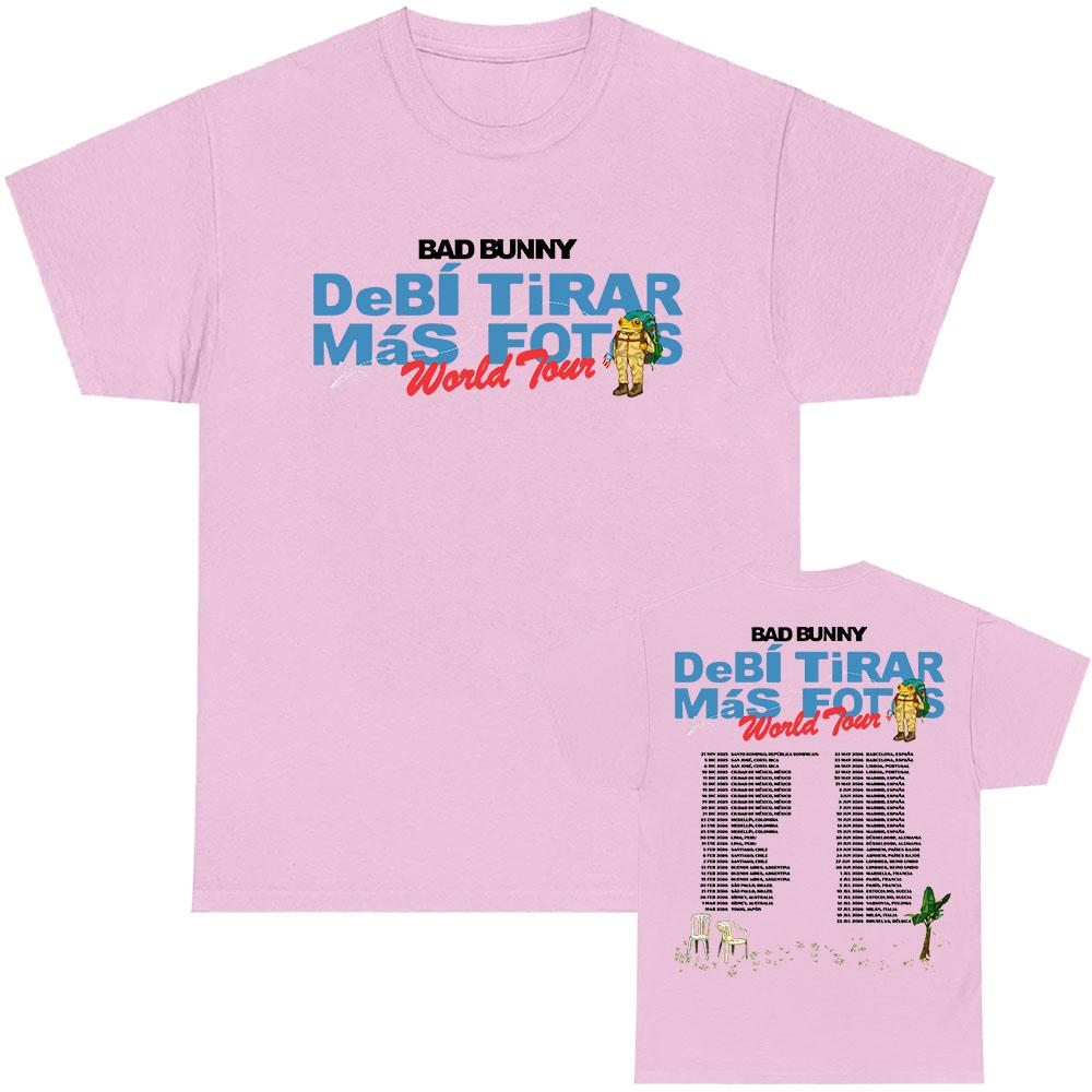 DTMF Debí Tirar Más Fotos Tour 2026 T-Shirt Bad Bunny Street Style T-Shirts Locker Baumwolle Mode T-Shirts Herren Damen Oberteile