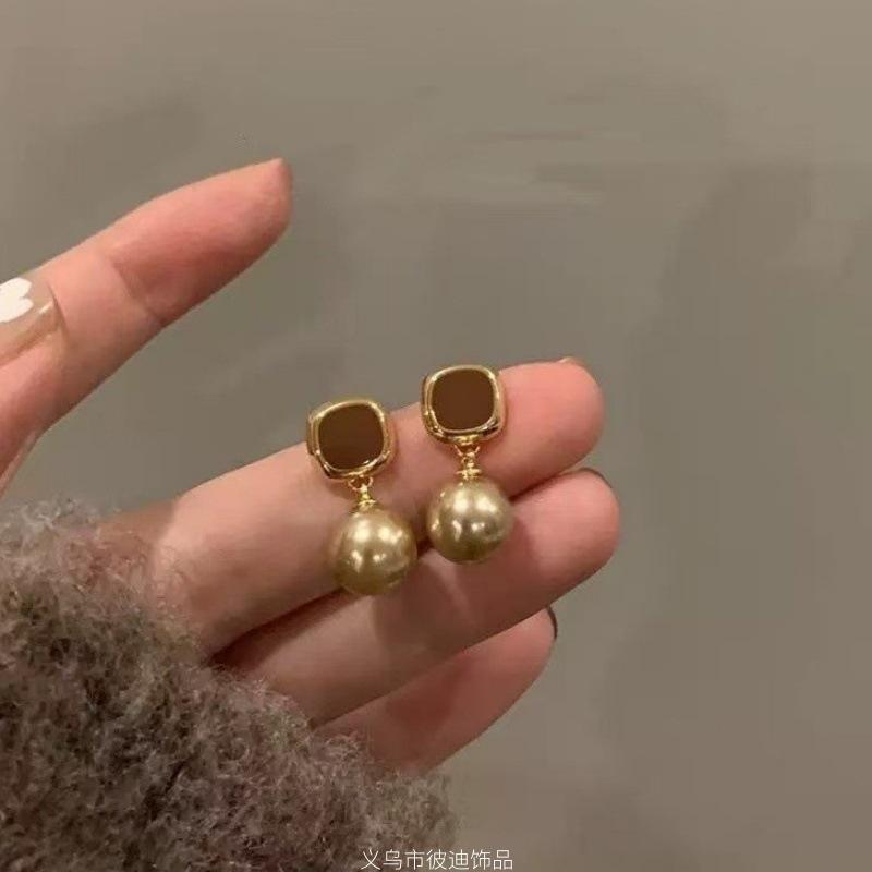 Σκουλαρίκια Καραμελέ Καστανιά Maillard Μάτι Τίγρης Οβάλ Καρφωτά – Γυναικεία Ρετρό Φθινοπωρινά/Χειμερινά Κοσμήματα 2025