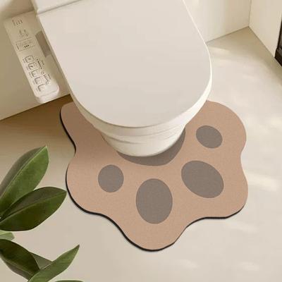 Bathroom Bathroom Door Mat Absorbent Diatom Mud Soft Pad Toilet Quick-drying Anti-slip Pad Toilet U-shaped Foot Pad