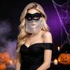 Rhinestone Masquerade Mask Half Face Halloween Mask Masquerade Half Face Mask  Halloween Costume