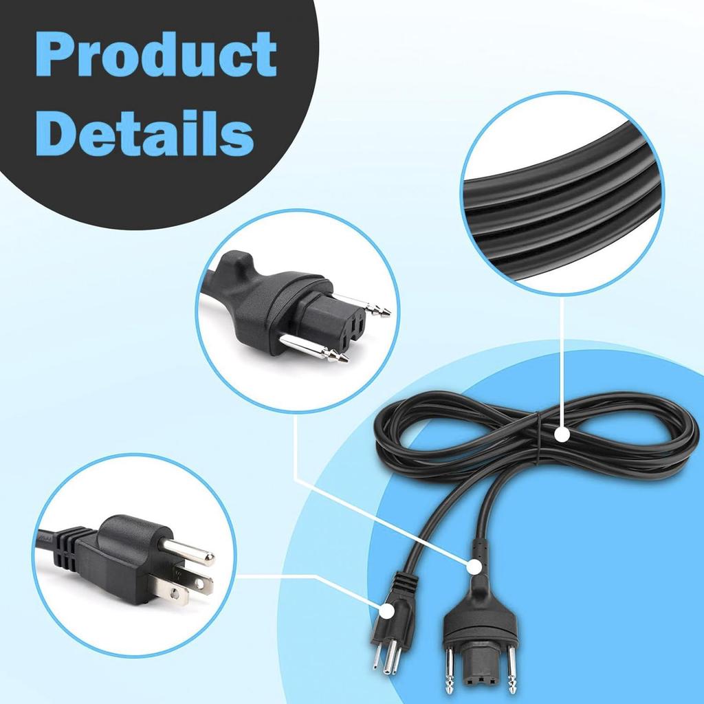 89143 150" Power Cord Replacement for Robot Coupe MP Series Immersion Blenders