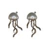 Frosted Jellyfish Earrings - Creative Design with Sweet and Cool Style
