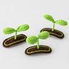 Creative Hair Clips Crochet Bean Seedlings Hairwear Accessory for Little Kids