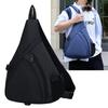 Casual Fashion New Breast Bag Simple Solid Color Large Capacity Cycling Backpack Outdoor Work Commuting Travel Messenger Men's Bag