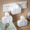 Multifunctional Two-Pin Plug Adapter with Multiple Socket Ports