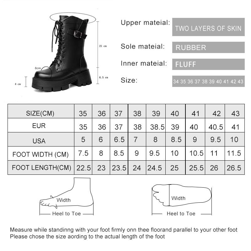 Fashion Snow Boots Female Genuine Leather New High Heel Platform Women Ankle Boots British Style Natural Wool Warm Women Winter Boots