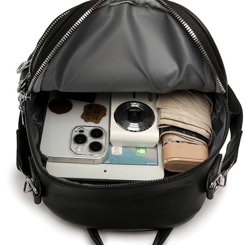 Women's Hand Shoulder Bag PU Large Capacity Commuter Backpack