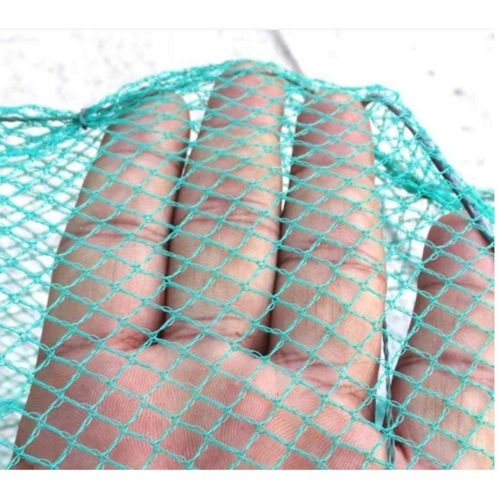 Durable Nylon Mesh Magic Fishing Trap Black Foldable Fishing Net 17 Section+10 Holes Easy Throw Crab Baits Trap Outdoor
