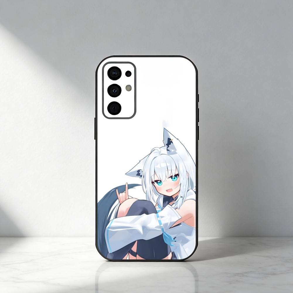 HOLO Shirakami Fubuki  Phone Case For Samsung S25,S24,S21,S22,S23,S30,Ultra,S20,Plus,Fe,Note,5G Black Cover