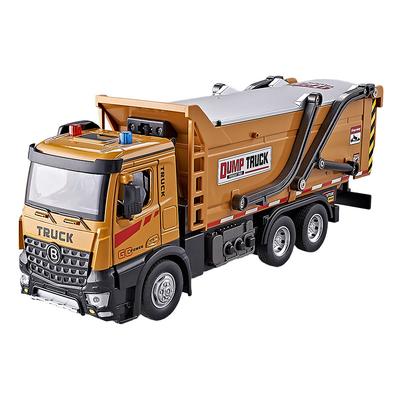 1/24 Stadt Schwerer Elektrischer Kipper Muldenkipper Modell Metall Schlacke Kohlebergwerk Transportfahrzeuge Automodell Ton und Licht Kinderspielzeug Geschenk