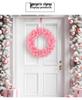 Cherry Blossom Pink Christmas Wreath - Pink Door Hanger Decoration