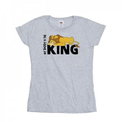 Womens/Ladies The Lion King Daddy Is King Cotton T-Shirt