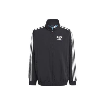 Originals X NSRC Co-Branded Logo Print Zip-Up Collar Jacket Unisex Jackets Black IL4969