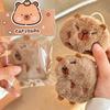 1/3pcs Cute Cartoon Capybara Plush Doll Brooch Bag Decoration Creative Fluffy Animals Stuffed Badge Pin For Women Birthday Gift