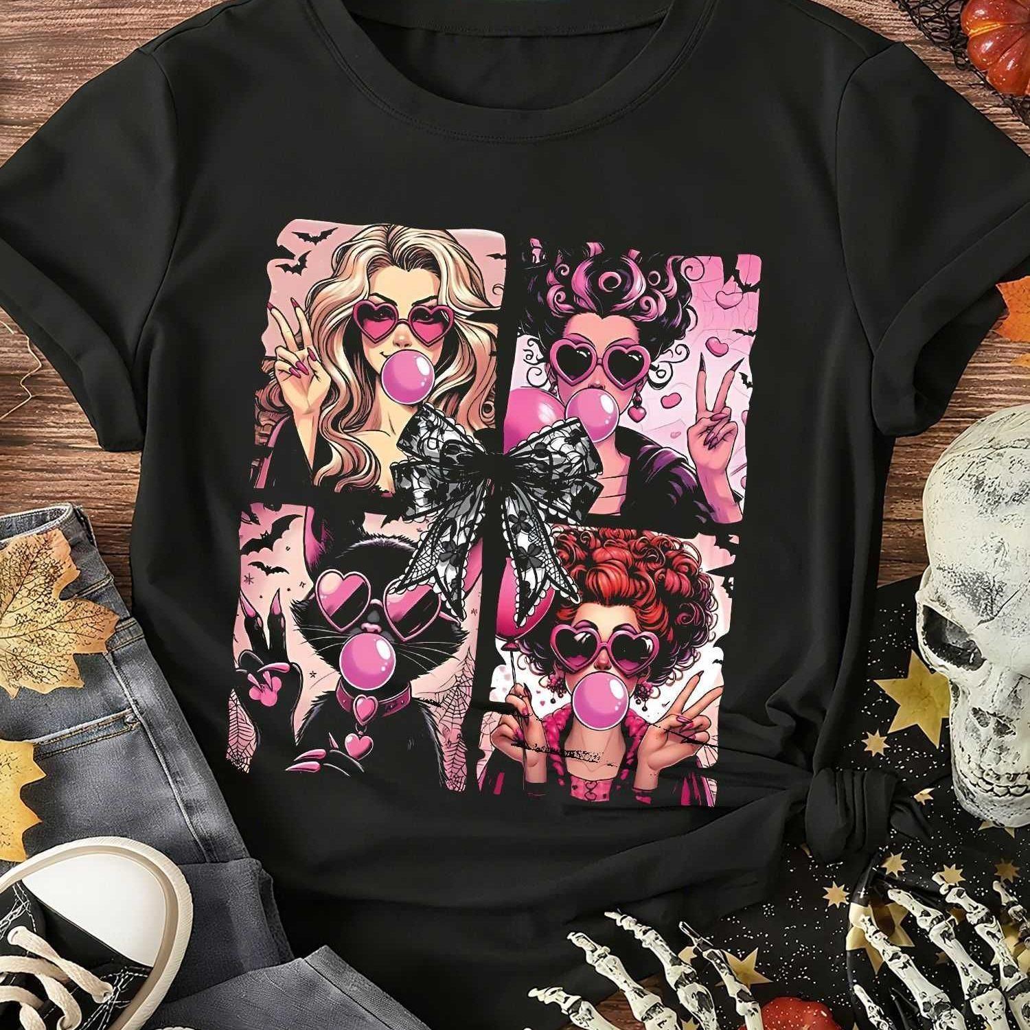 

Witch Crazy Movie Costume Tshirt Four Seasons Unisex Couple Pure Cotton Casual Fashion Streetwear 4XL