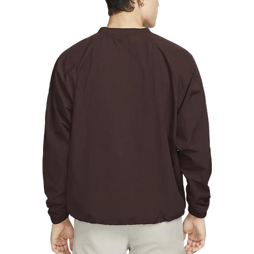 Nike Big Swoosh Webjacke V1 Earth/Rush Fuchsia/Cargo Khaki Herren Streetwear DX0661-227