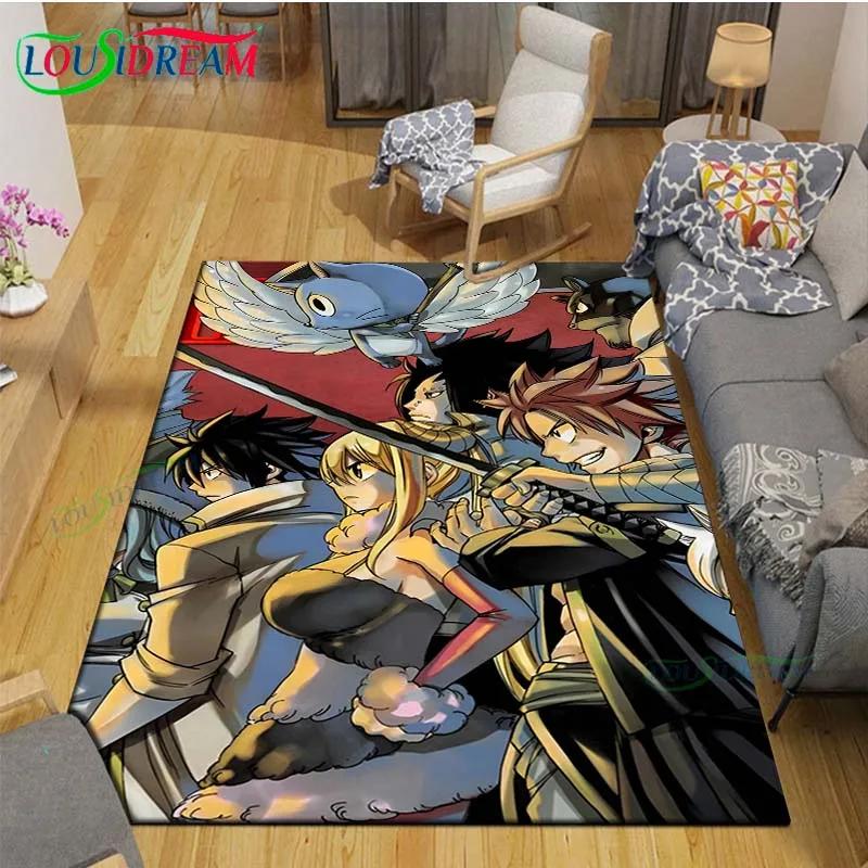 Fashion Popular Cartoon A-Fairy Tail Printed  Carpet Living Room Anti-Skid Area Rug Kids Bedroom Mats Yoga Mat Carpet Decor Gift