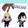 Wednesday Addams Plush Toys Dark-haired Girl 23cm 117g