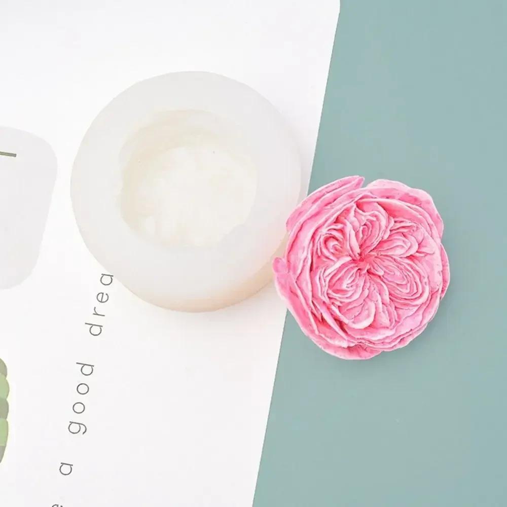 Rose Handmade Diy Creative Silicone Mold Creative Flower Chocolate Flip Sugar Molds Baking Cake Decor Aromatherapy Candle Mould