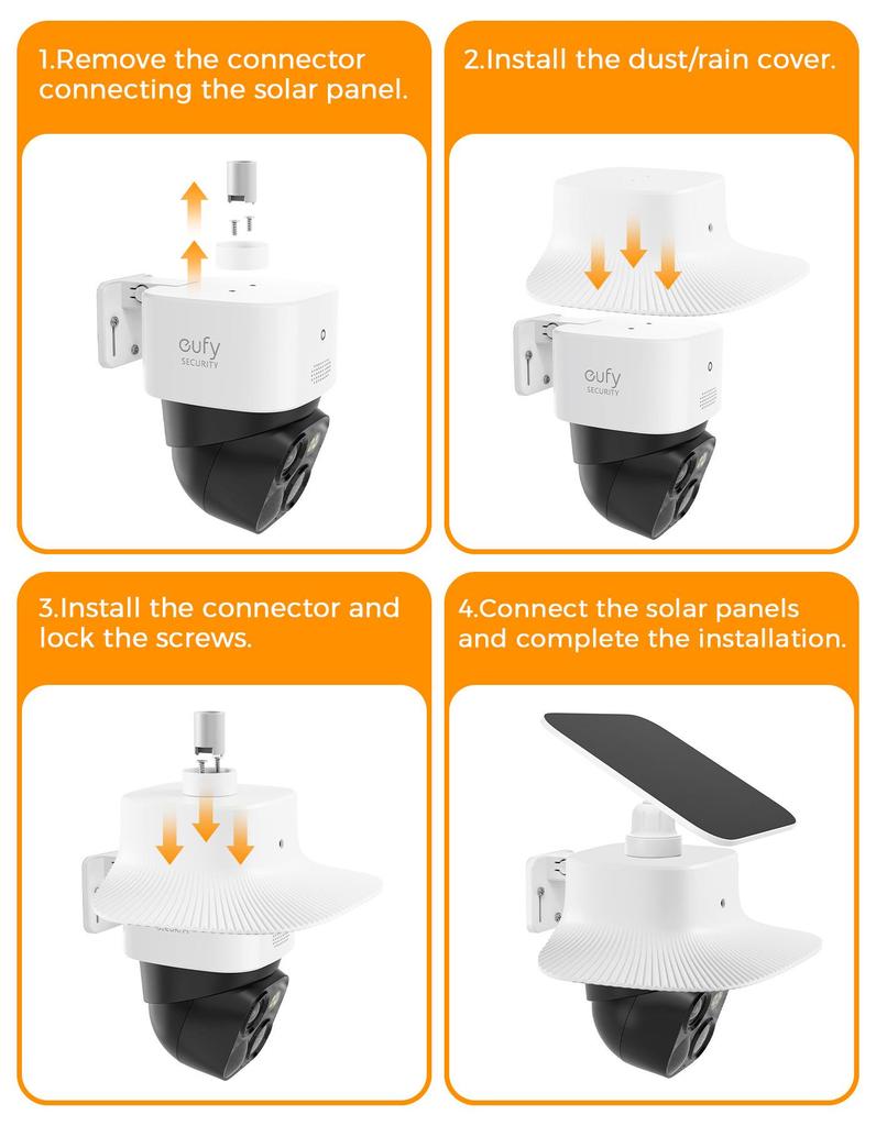 Eufy S340 Outdoor Camera Cover - Sun & Rain Protection for Security, with Protective Shield