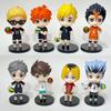 Haikyuu PVC-Actionfiguren mit 8 Volleyball-Jungen-Charaktermodellen zum Sammeln und Dekorieren