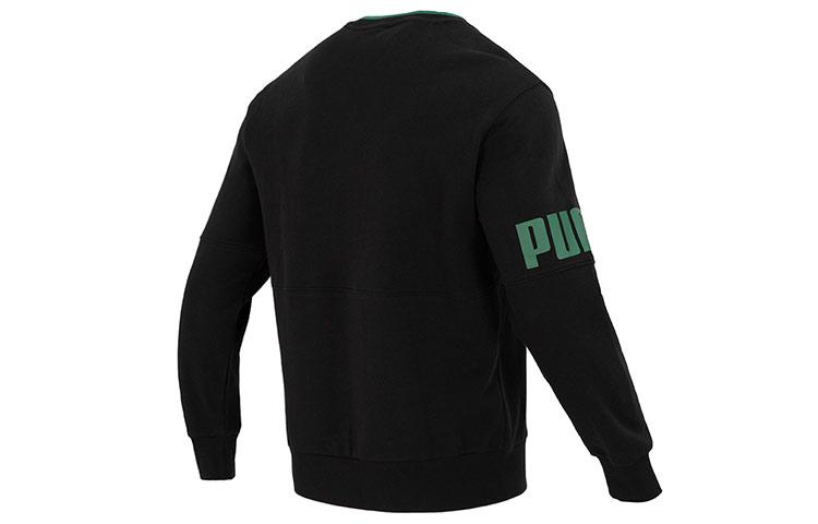 PUMA Sweatshirts Men's Black Crew Neck Moderate Regular 676666-51