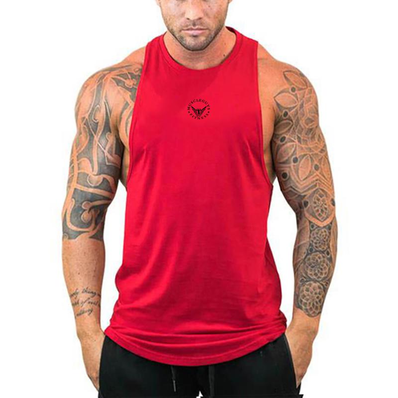 

Muscleguys Summer Sports Clothing Leisure and Breathable Tank Tops Men s Workout Running Sleeveless T-shirt XXL