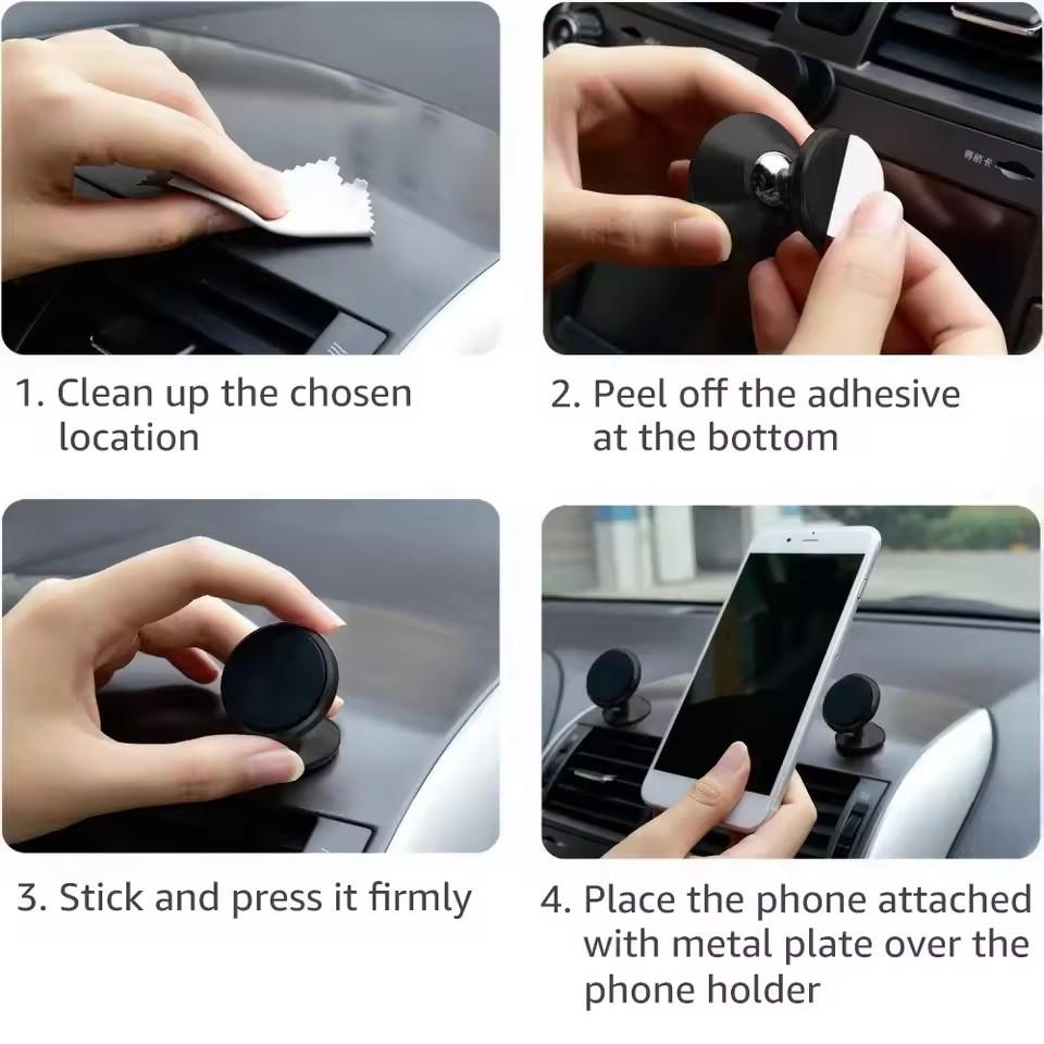 Xiaomi Magnetic Phone Car Holder Stand Universal Magnetic Mount Bracket Stick On Car Dashboard Wall for iPhone Samsung Xiaomi Huawei