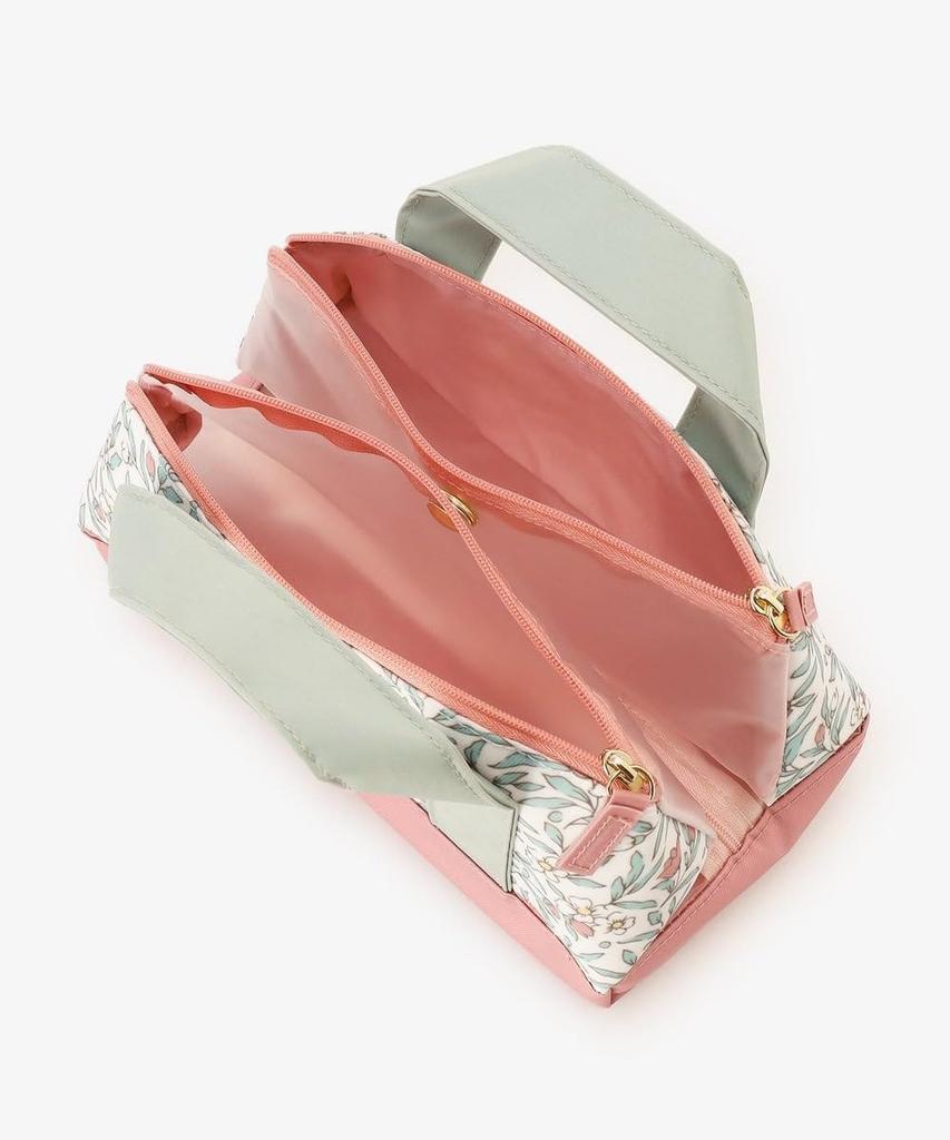 Tea Afternoon Tea LIVING Pouch JK45 Flower Spa Vanity Pouch Pink [Afternoon Living]