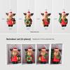 New Arrival Fashion Glass Christmas Ornaments Santa Snowman Pendant for Xmas Tree Deco Perfect Christmas Gift