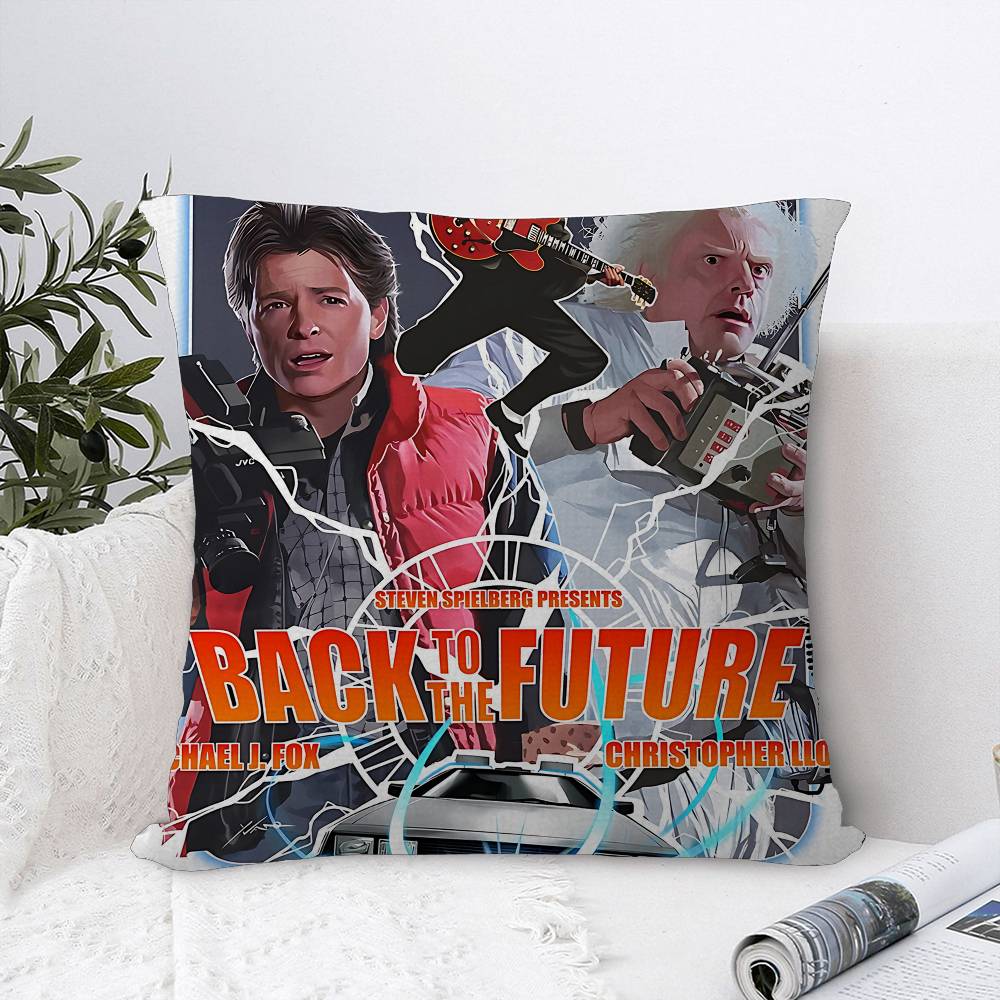 Movie BBack To The Future Cushion Cover Inches Farmhouse Decor Home Throw Pillow Covers for Couch Decorations